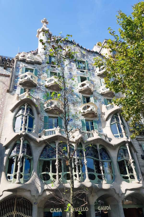 Fachada de la Casa Batllo en Barcelona