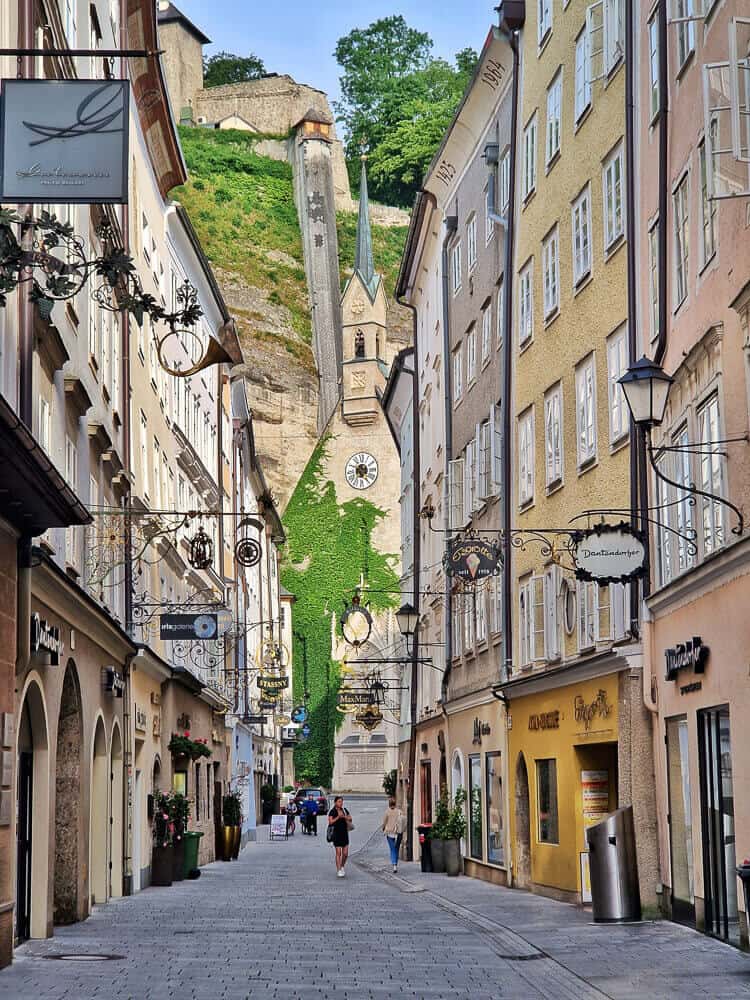 Getreidegasse la calle mas bonita de Salzburgo