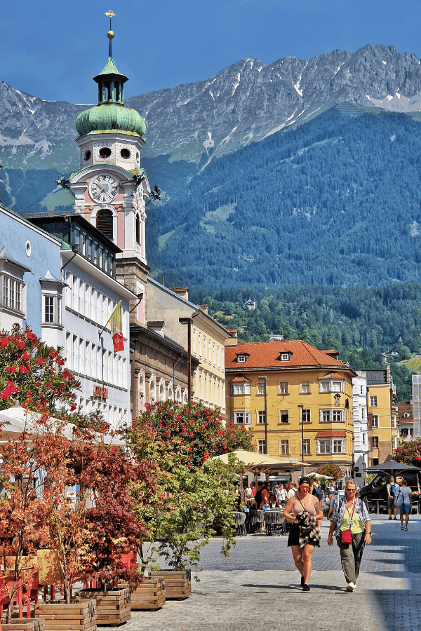 Paseando por la calle Maria Theresien Strasse de Innsbruck