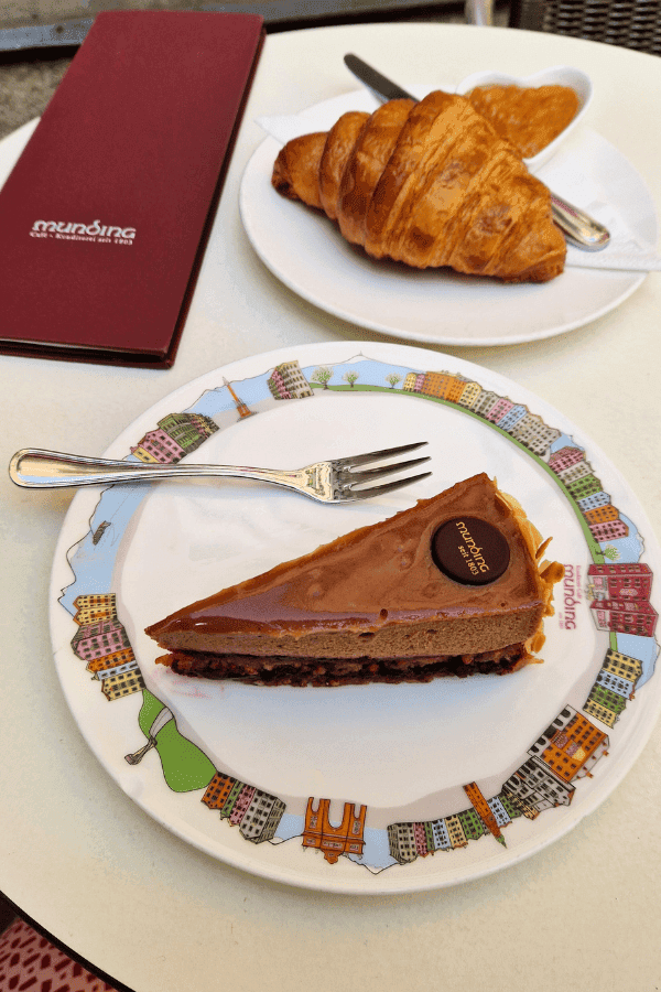 Tarta tipica de Innsbruck en el Cafe Munding