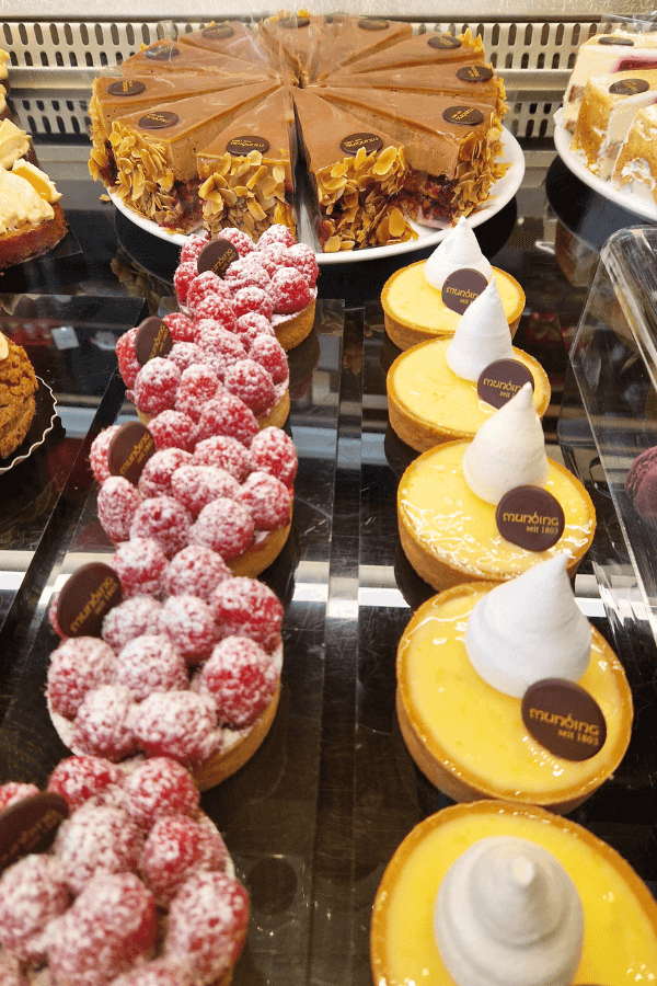Tartas del Cafe Munding el mas antiguo del Tirol