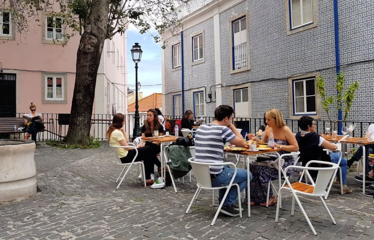 terraza restaurante de Lisboa